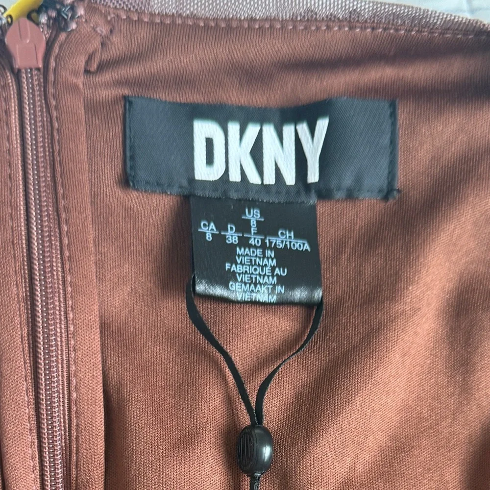 DKNY Shimmering Brown Sequin Dress - Picture 3 of 5